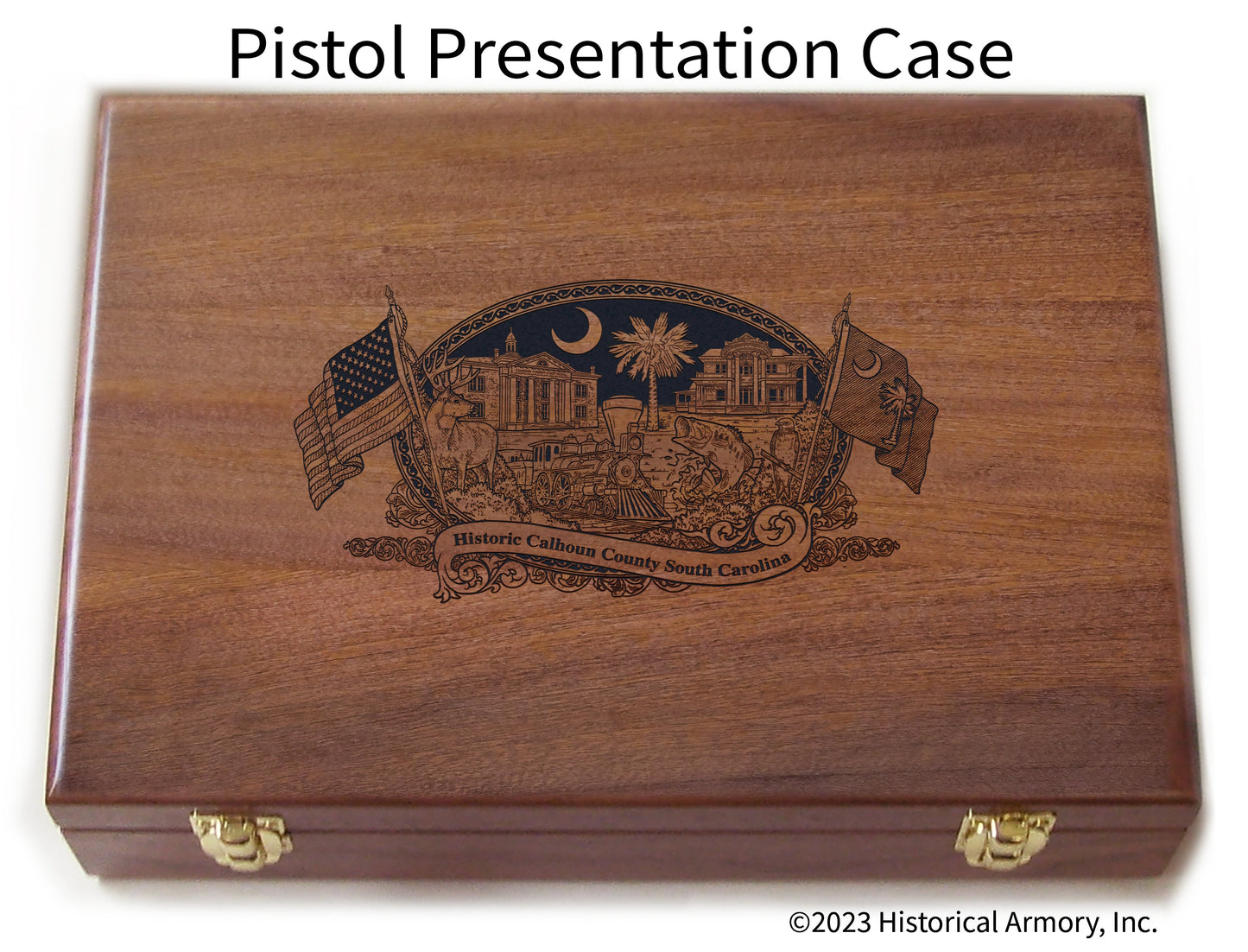 Calhoun County South Carolina Engraved .45 Auto Ruger 1911 Presentation Case