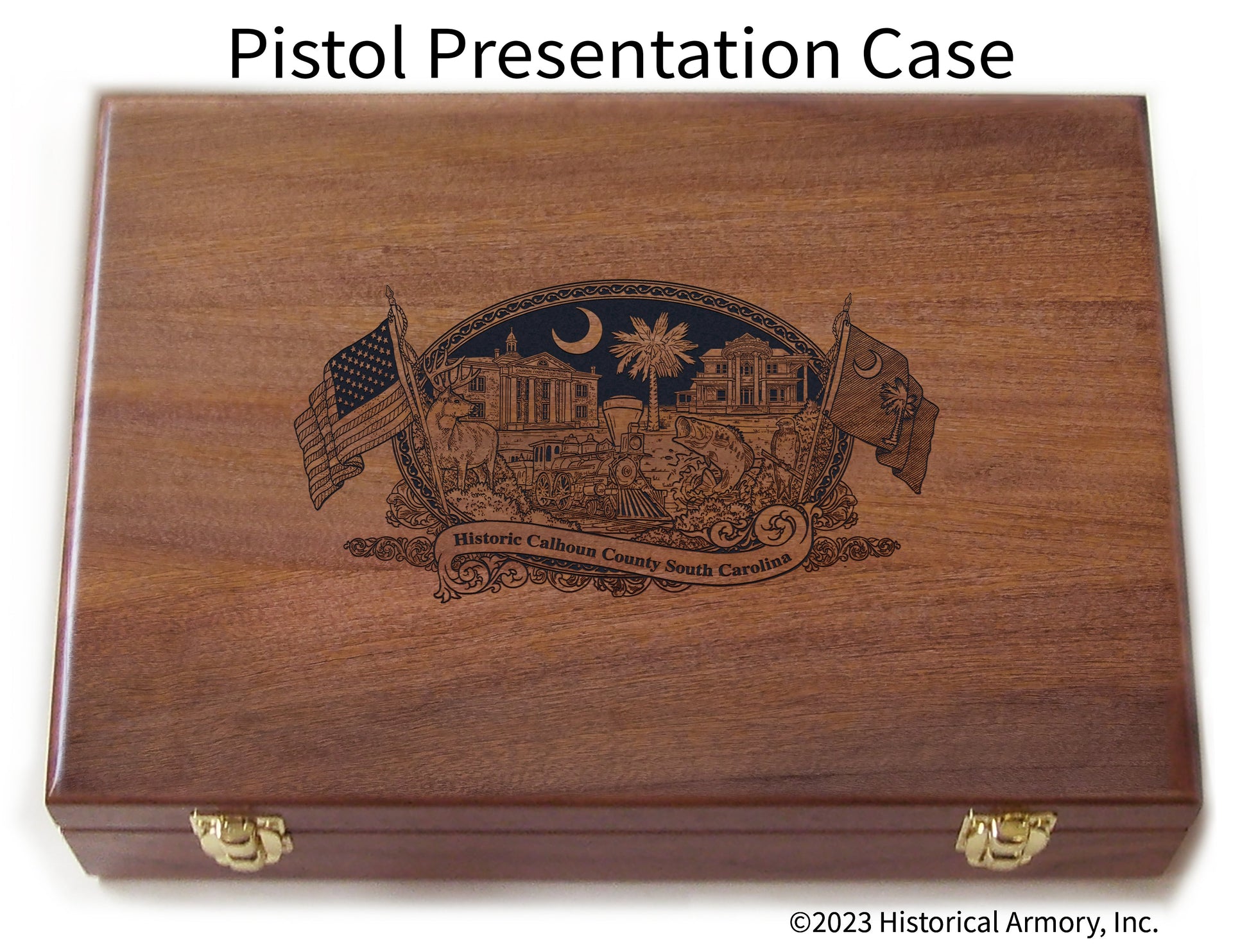 Calhoun County South Carolina Engraved .45 Auto Ruger 1911 Presentation Case