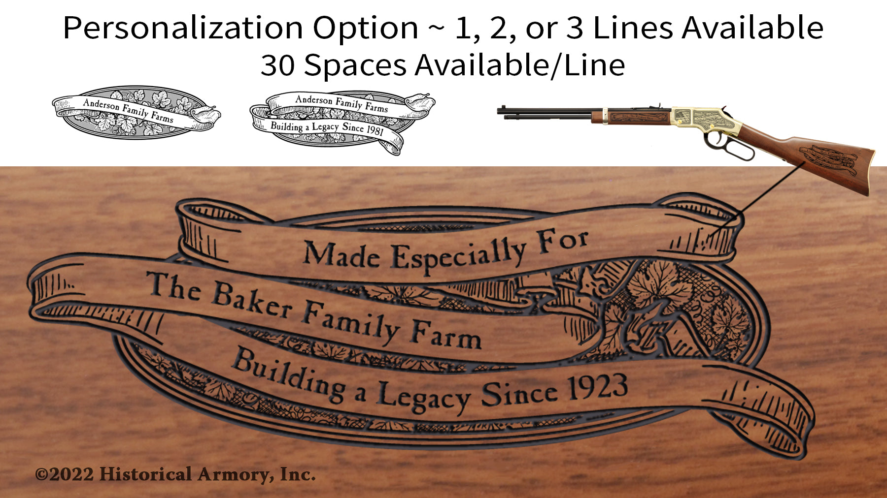 California State Agricultural Heritage Engraved Rifle Personalization