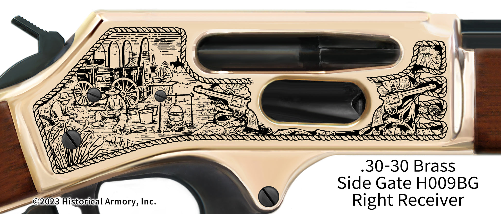 American Cattleman Limited Edition Henry .30-30 Brass Side Gate Engraved Rifle
