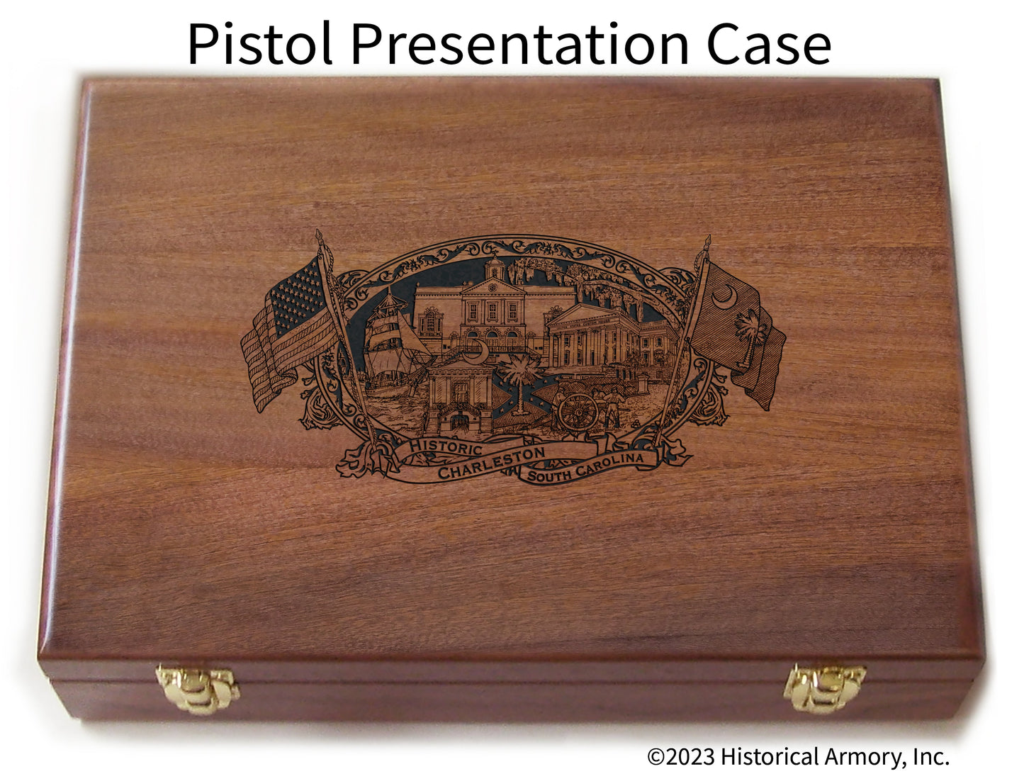 Charleston County South Carolina Engraved .45 Auto Ruger 1911 Presentation Case