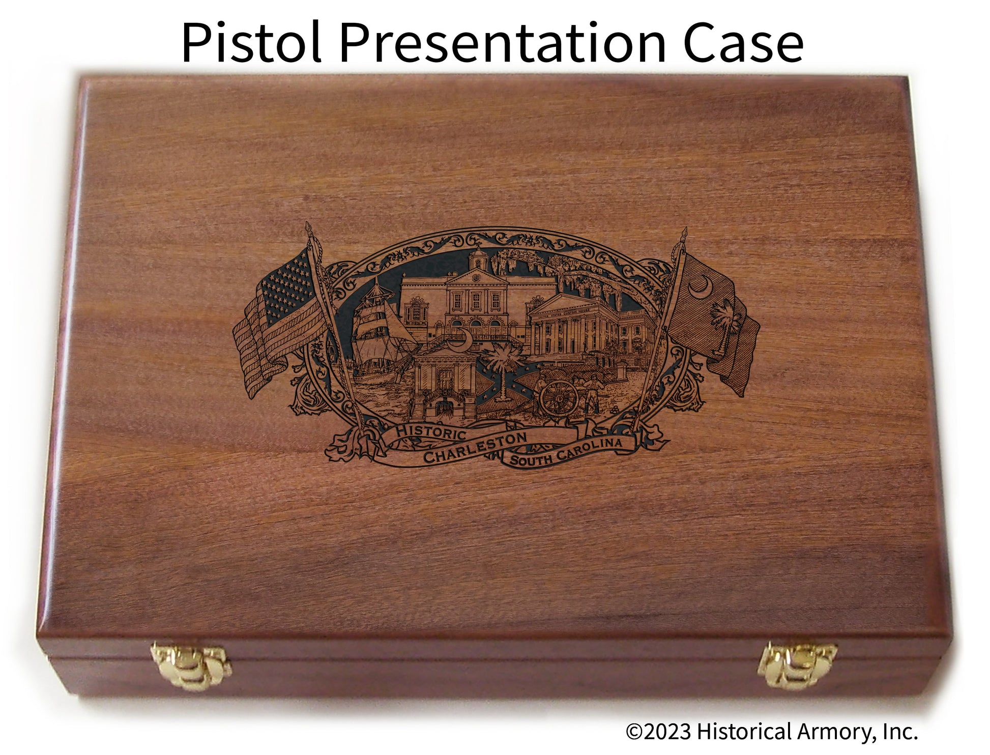 Charleston County South Carolina Engraved .45 Auto Ruger 1911 Presentation Case