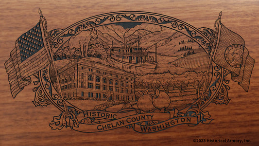 Chelan County Washington Engraved Rifle