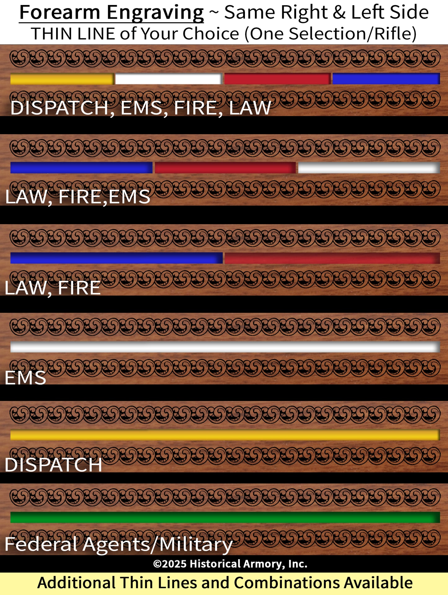 Classic First Responder Edition Engraved Rifle