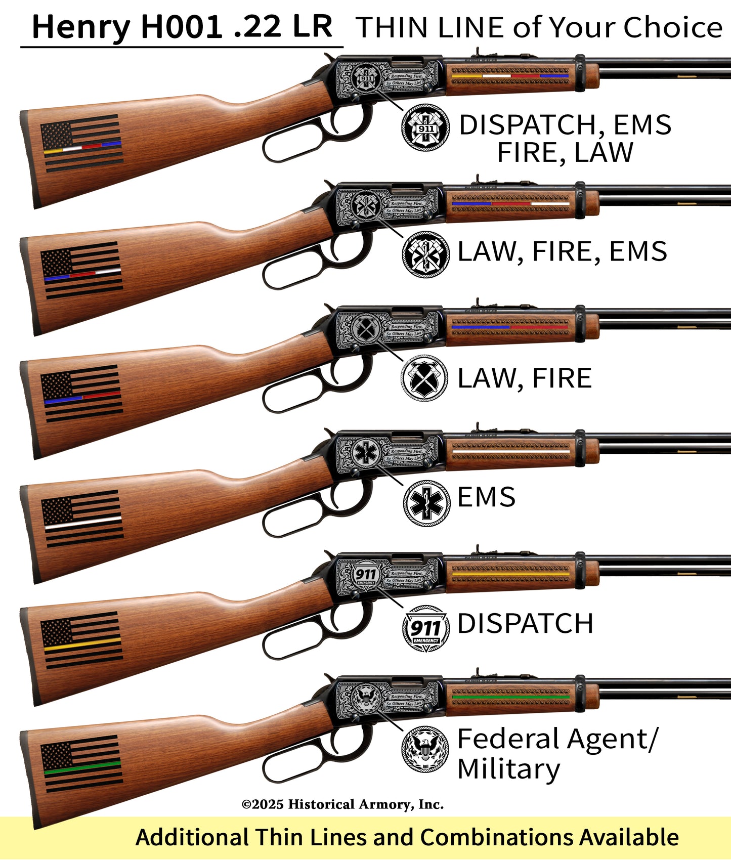 Classic First Responder Edition Engraved Rifle