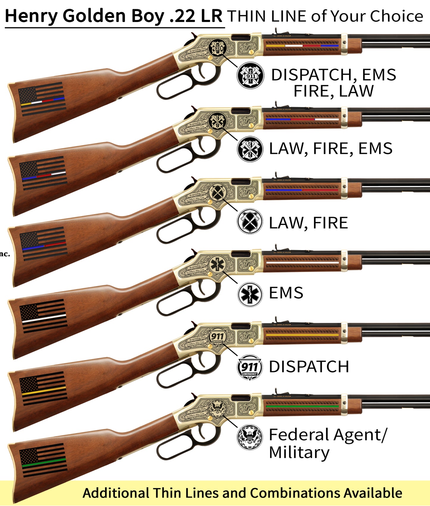 Classic First Responder Edition Engraved Rifle