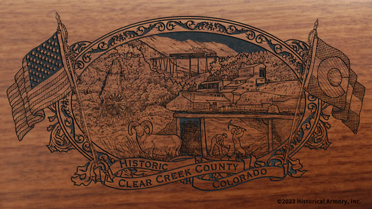 Clear Creek County Colorado Engraved Rifle