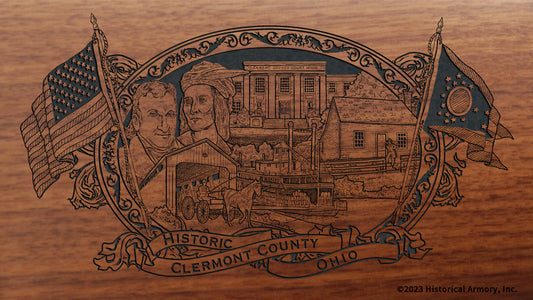 Clermont County Ohio Engraved Rifle