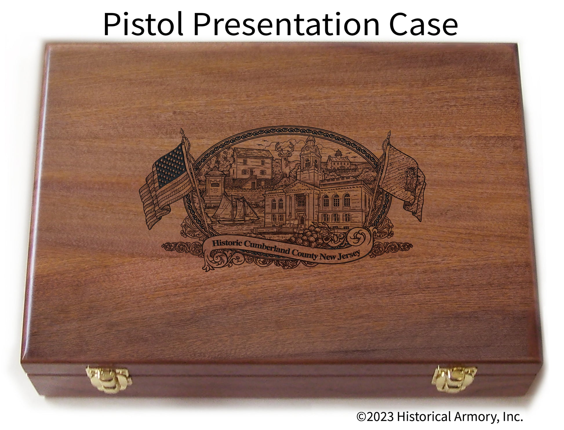 Cumberland County New Jersey Engraved .45 Auto Ruger 1911 Presentation Case