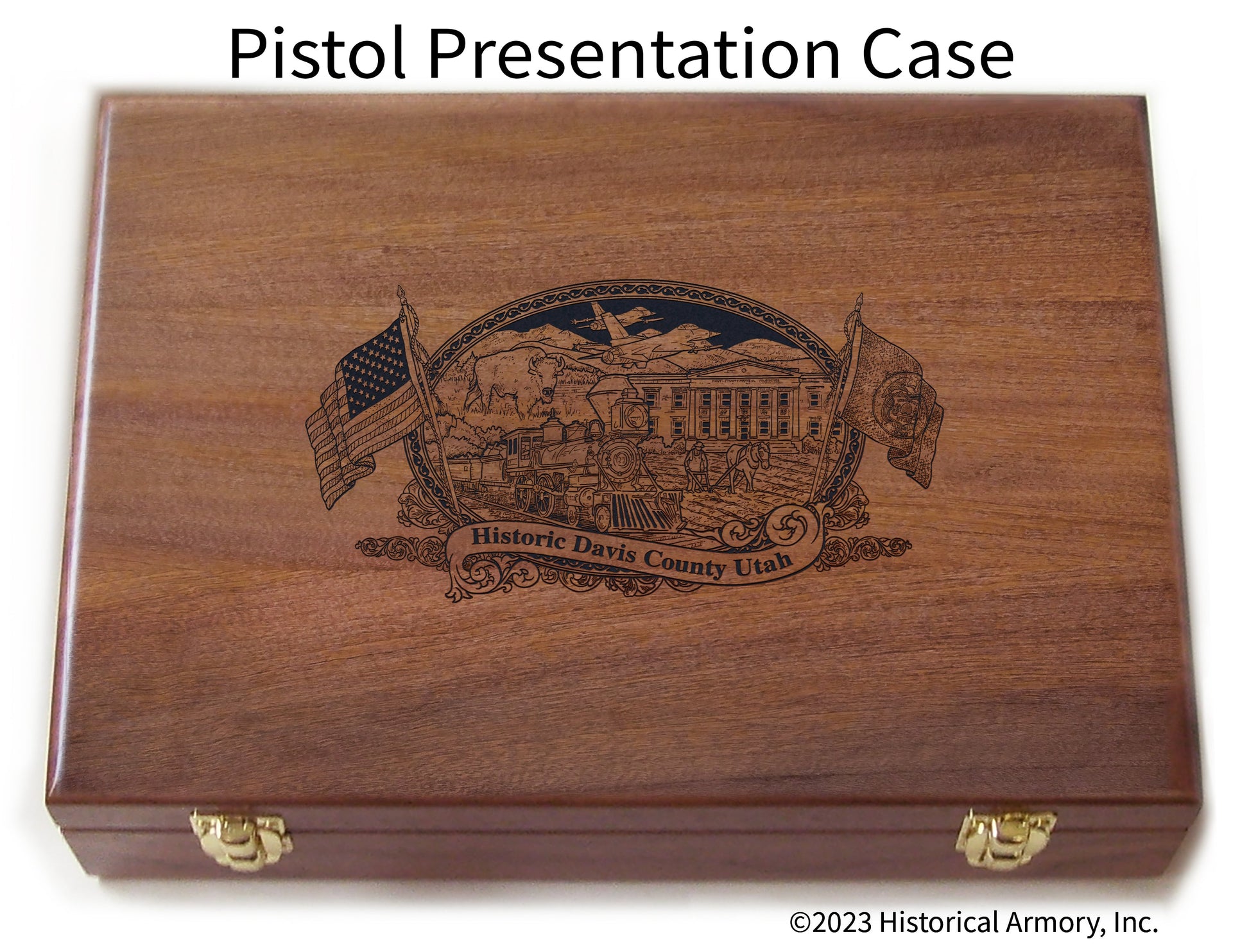 Davis County Utah Engraved .45 Auto Ruger 1911 Presentation Case