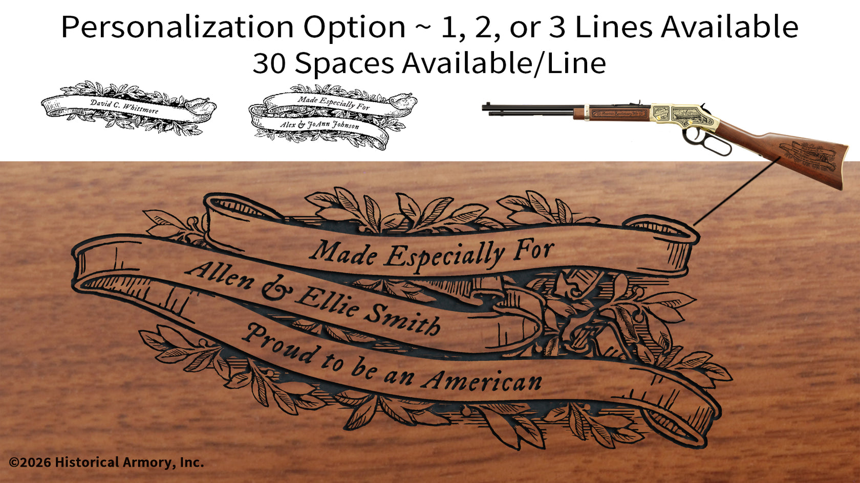 Declaration of Independence Limited Edition Engraved Rifle – Historical ...