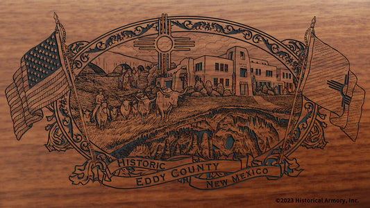 Eddy County New Mexico Engraved Rifle