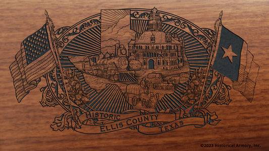Ellis County Texas Engraved Rifle