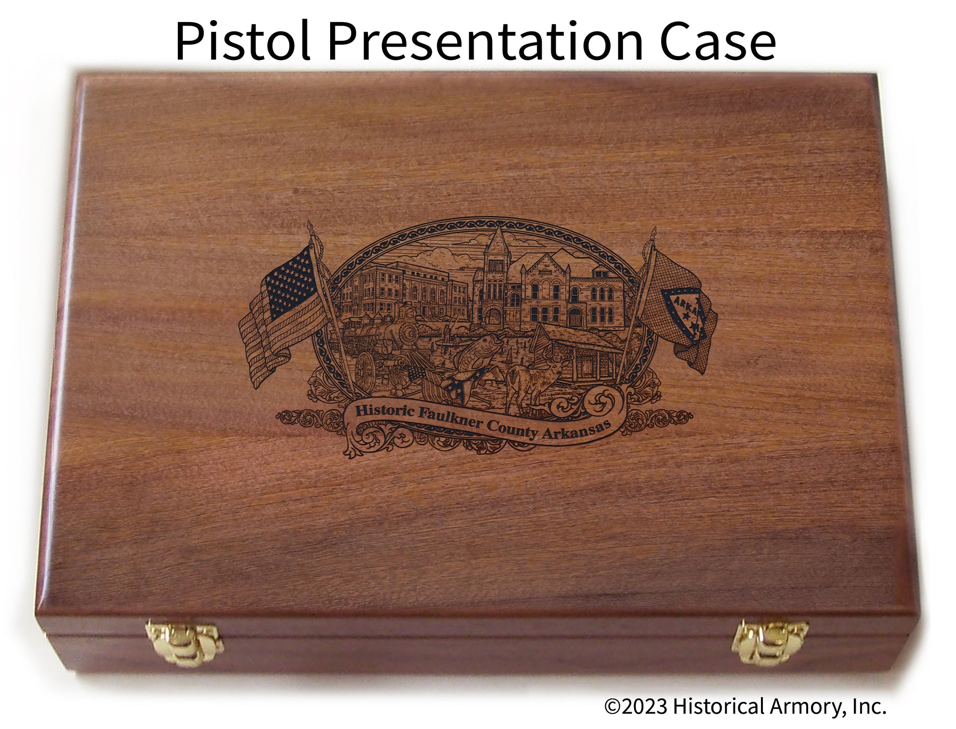 Faulkner County Arkansas Engraved .45 Auto Ruger 1911 Presentation Case