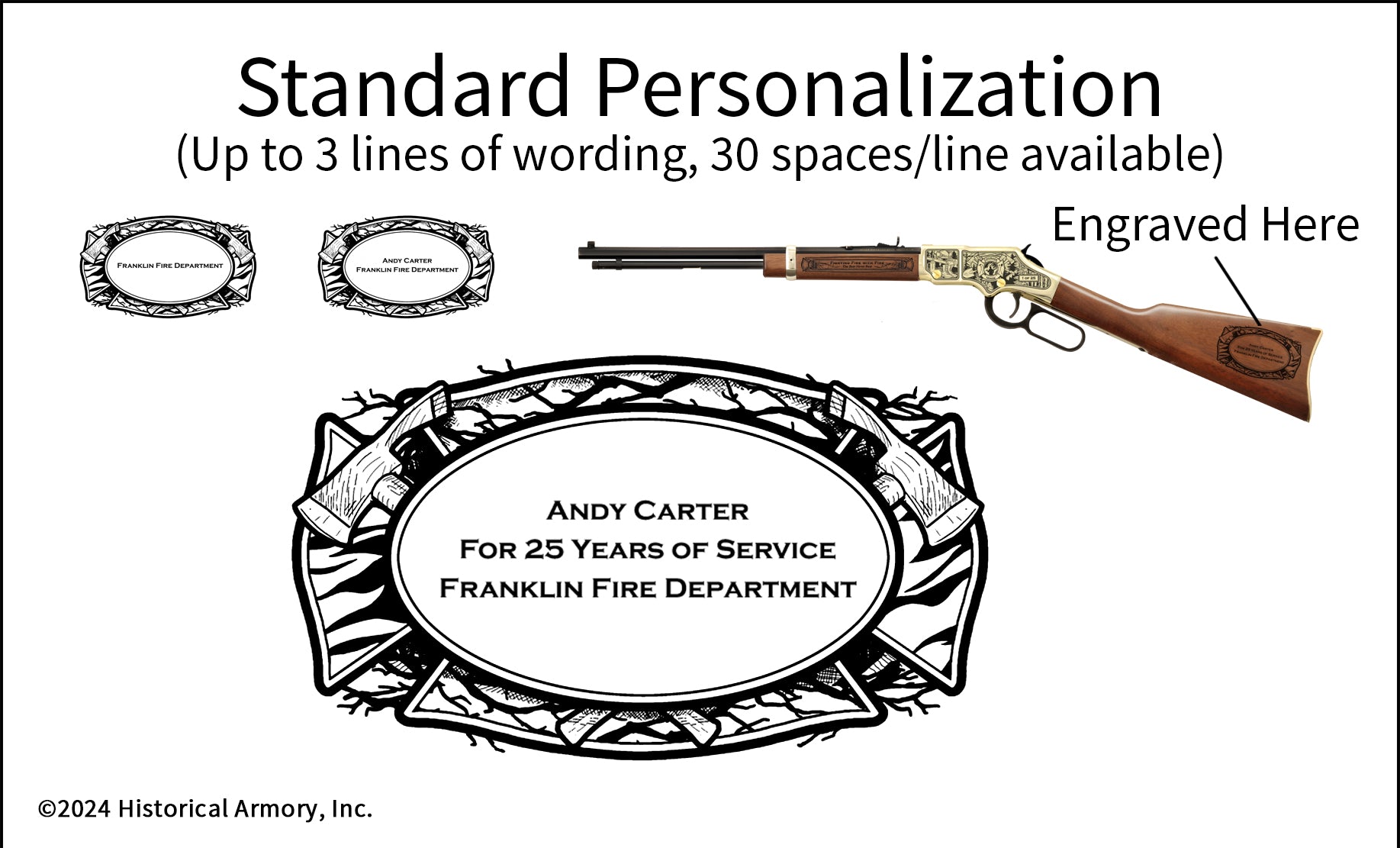 Wildland Firefighter Engraved Rifle Personalization
