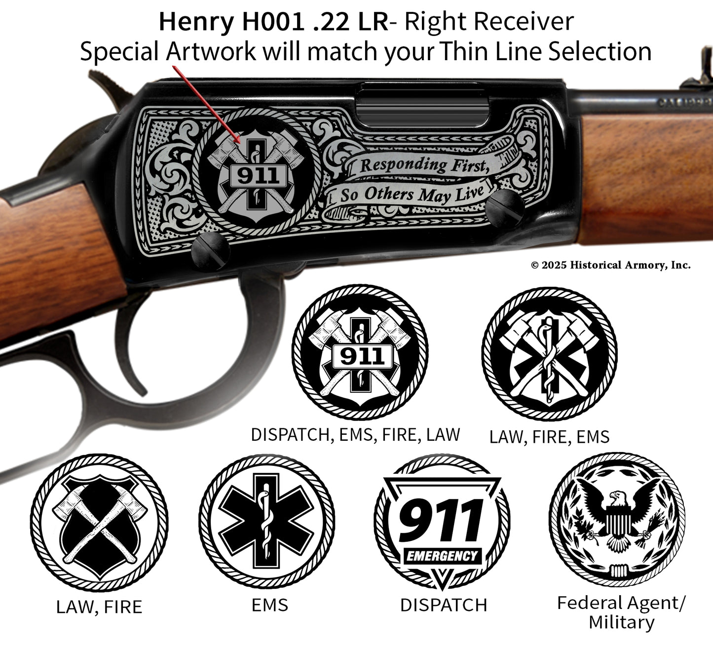 Classic First Responder Edition Engraved Rifle