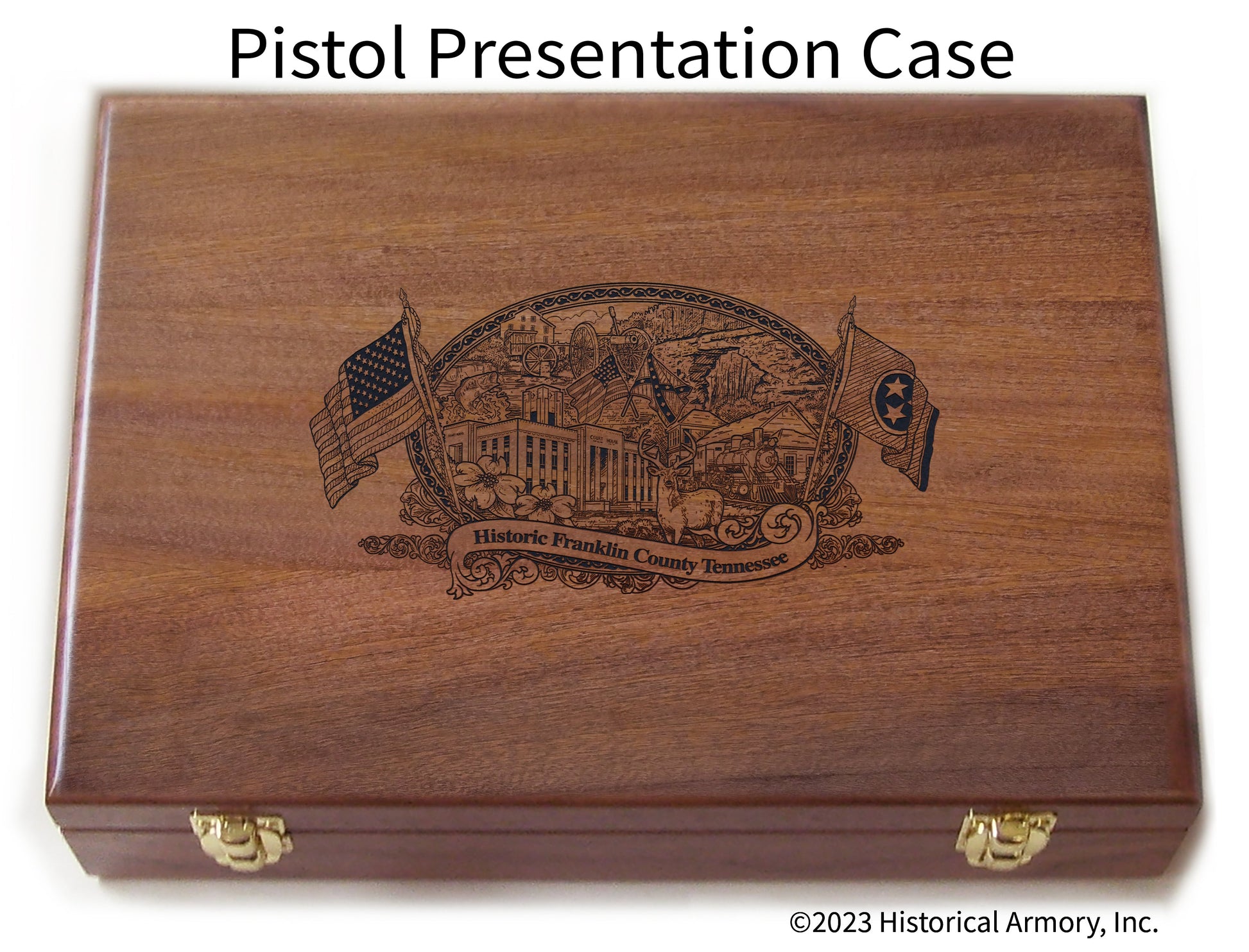 Franklin County Tennessee Engraved .45 Auto Ruger 1911 Presentation Case
