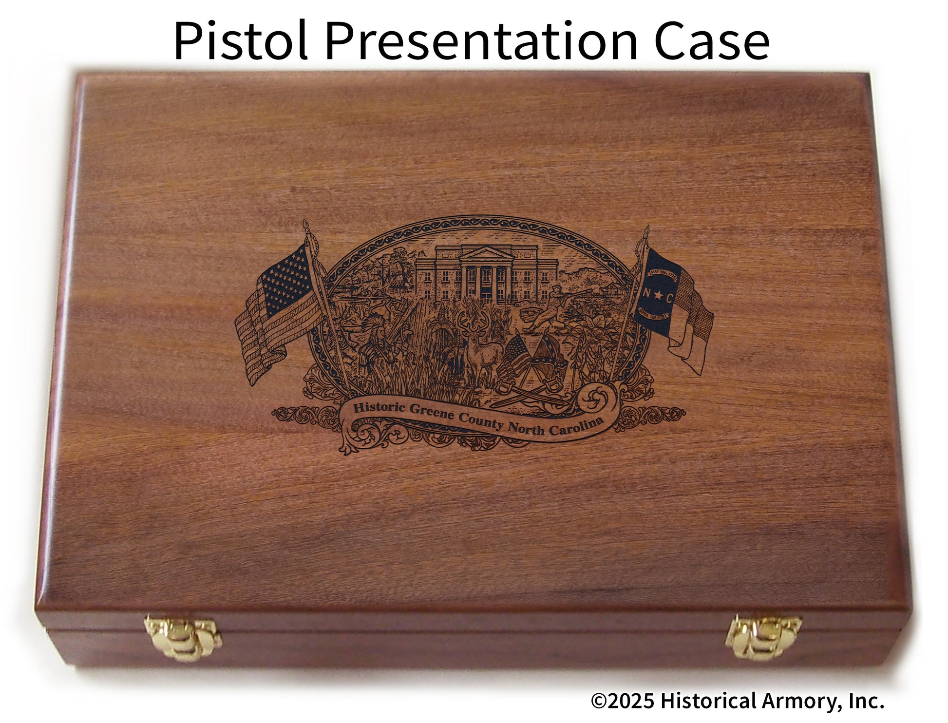 Greene County North Carolina Engraved .45 Auto Ruger 1911 Presentation Case