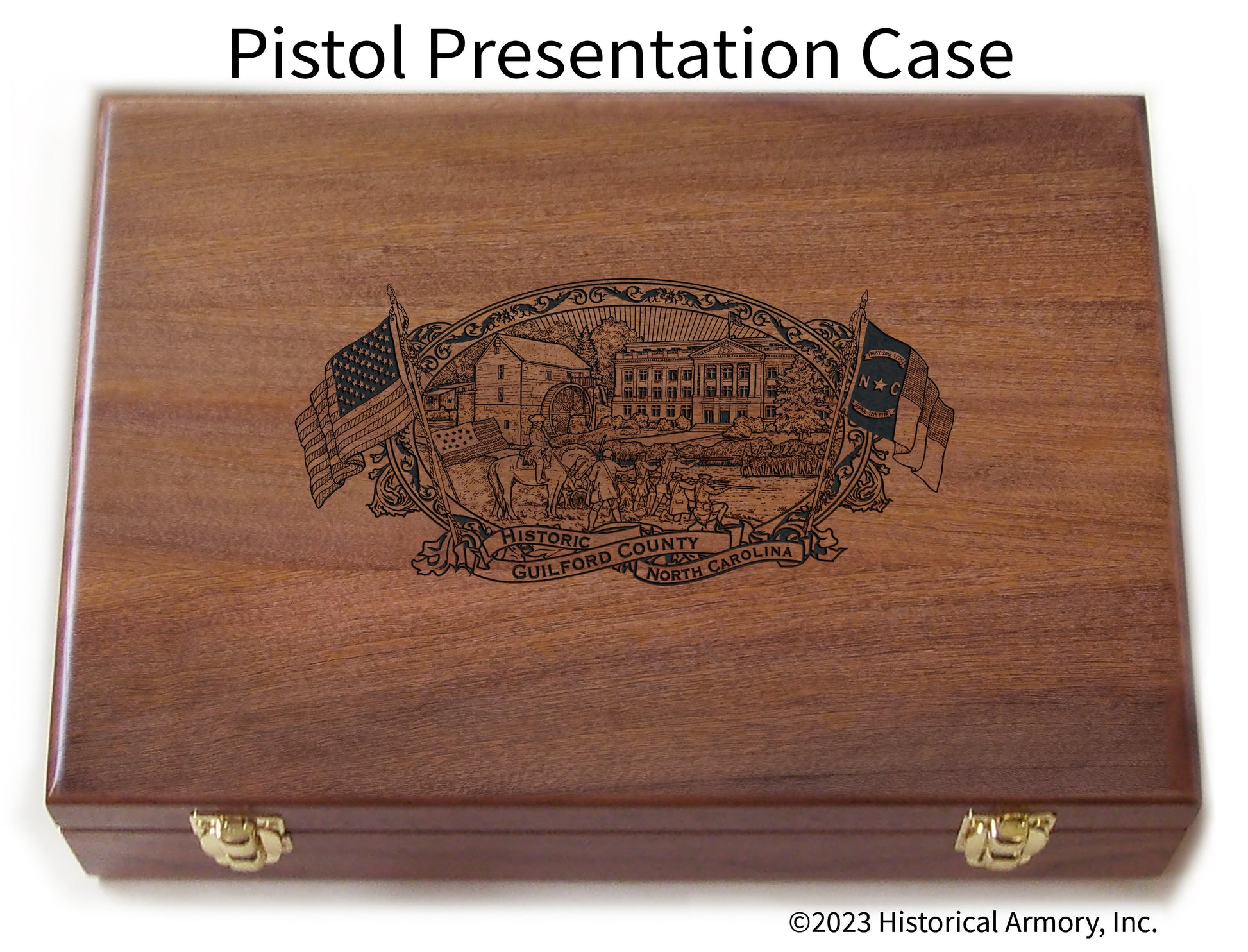 Guilford County North Carolina Engraved .45 Auto Ruger 1911 Presentation Case