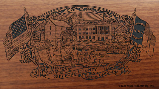 Guilford County North Carolina Engraved Rifle Buttstock