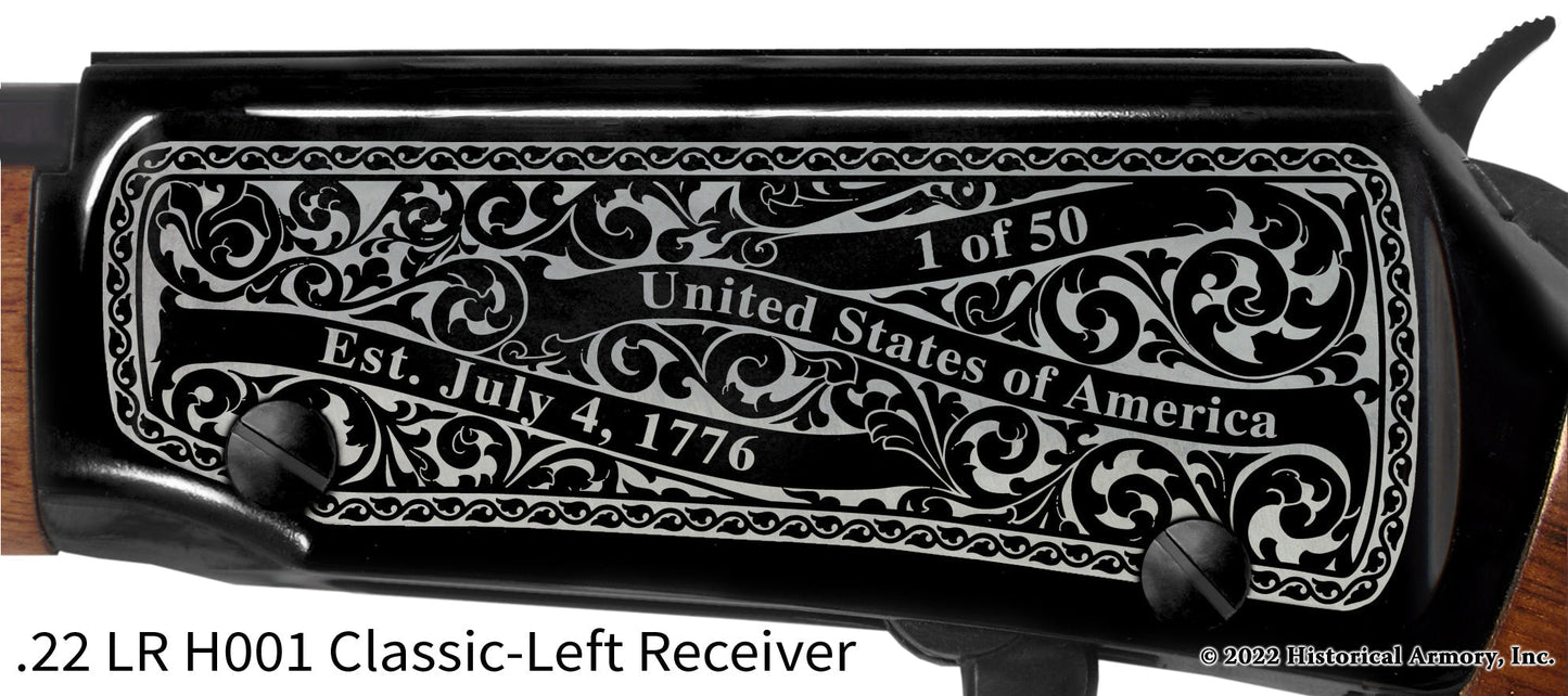 Noble County Indiana Engraved Henry H001 Rifle
