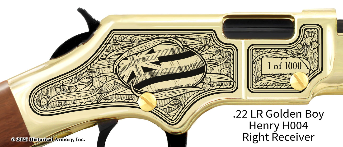 Hawaii Agricultural Heritage Engraved Henry Golden Boy Rifle