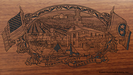 Hawkins County Tennessee Engraved Rifle
