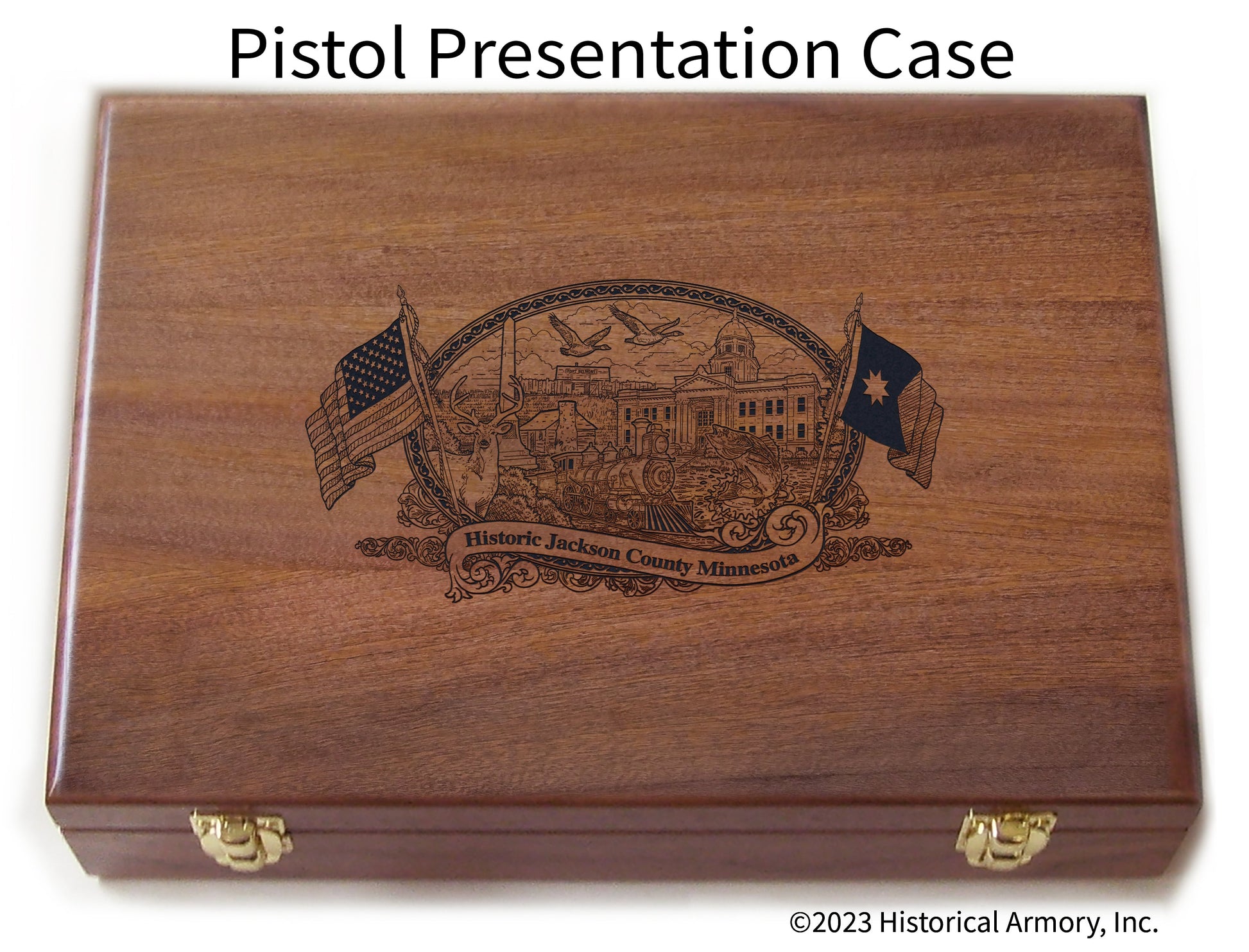 Jackson County Minnesota Engraved .45 Auto Ruger 1911 Presentation Case