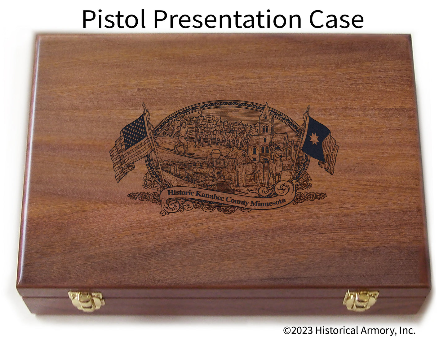 Kanabec County Minnesota Engraved .45 Auto Ruger 1911 Presentation Case