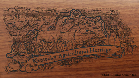 Kentucky Agricultural Heritage Engraved Rifle Buttstock