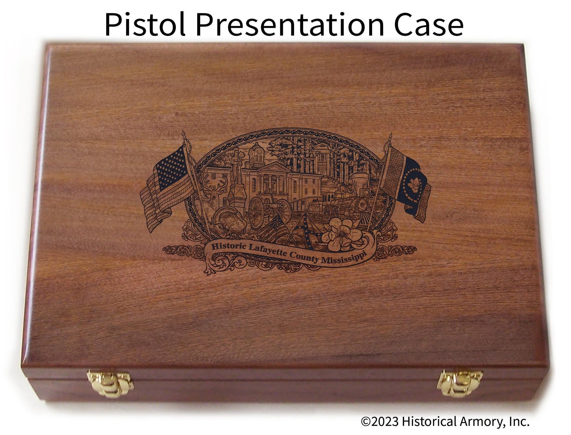 Lafayette County Mississippi Engraved .45 Auto Ruger 1911 Presentation Case