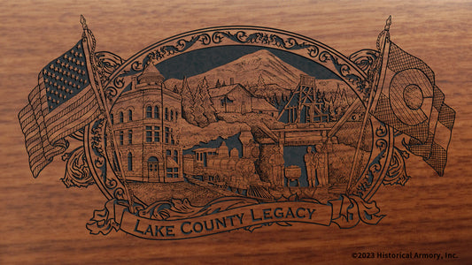Lake County Colorado Engraved Rifle