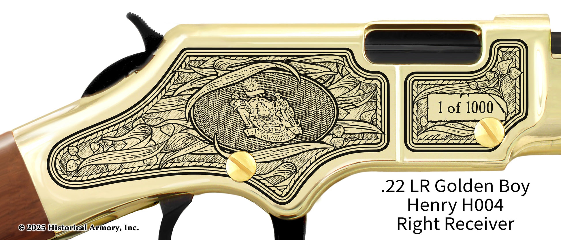 Maine Agricultural Heritage Engraved Henry Golden Boy Rifle