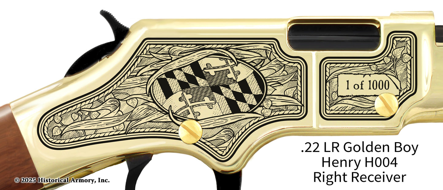 Maryland Agricultural Heritage Engraved Henry Golden Boy Rifle