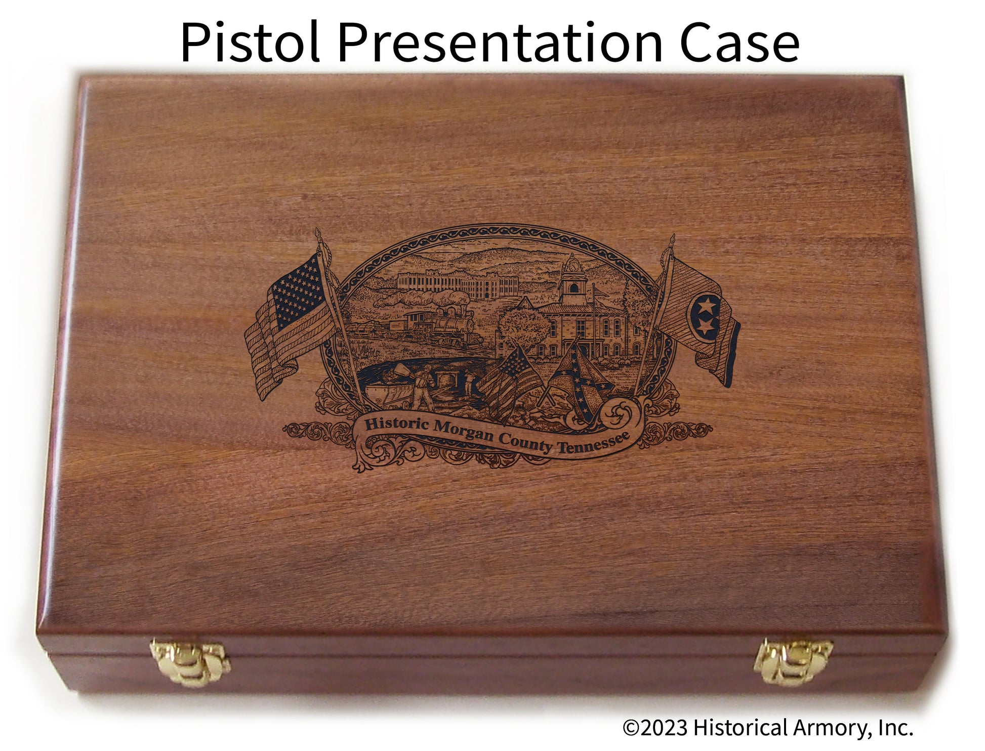 Morgan County Tennessee Engraved .45 Auto Ruger 1911 Presentation Case