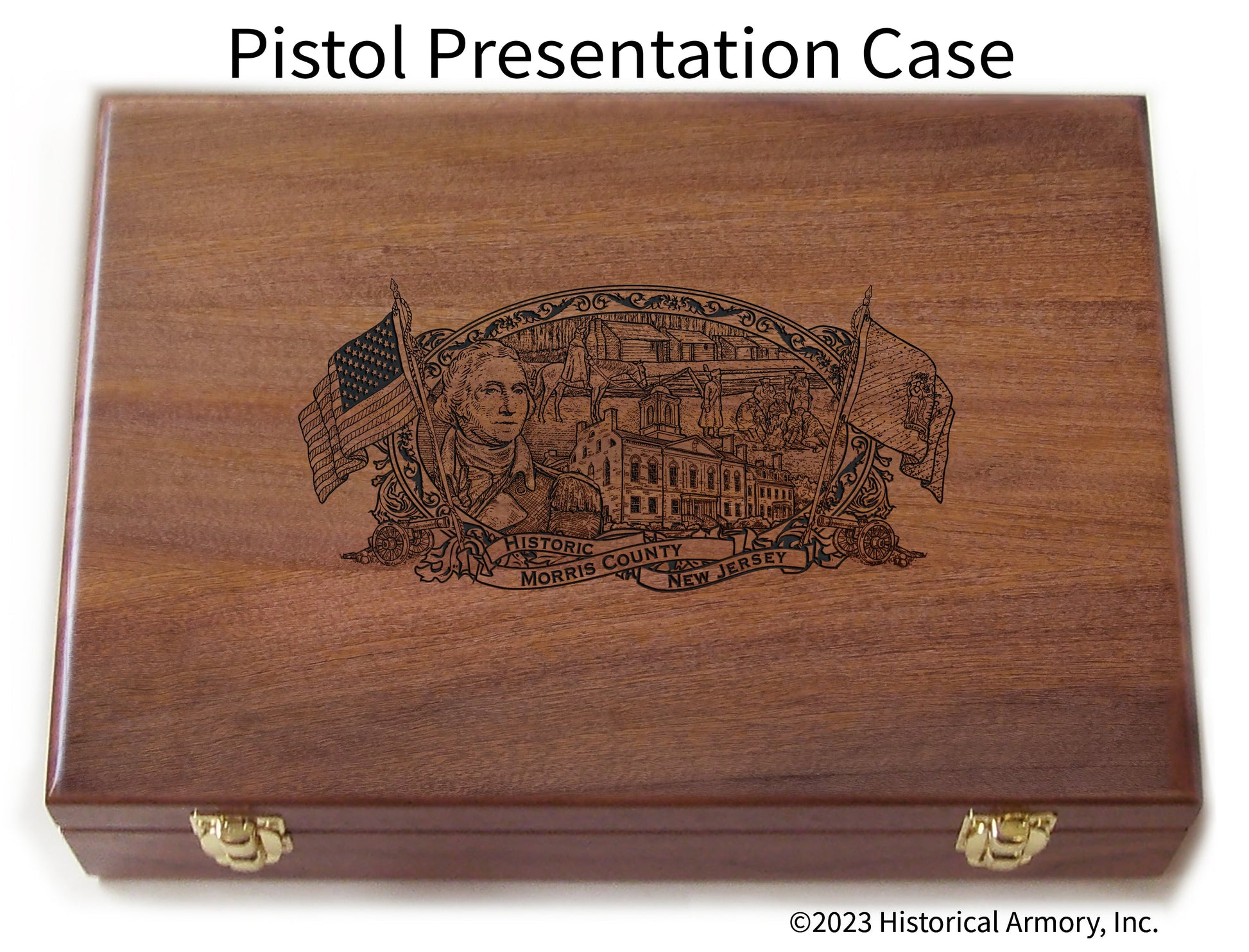 Morris County New Jersey Engraved .45 Auto Ruger 1911 Presentation Case