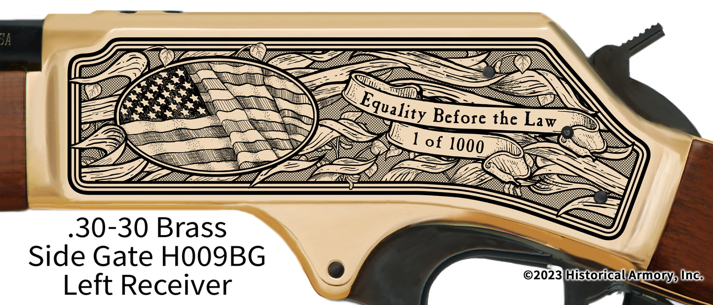 Nebraska Agricultural Heritage Engraved Henry .30-30 Brass Side Gate H009BG Rifle