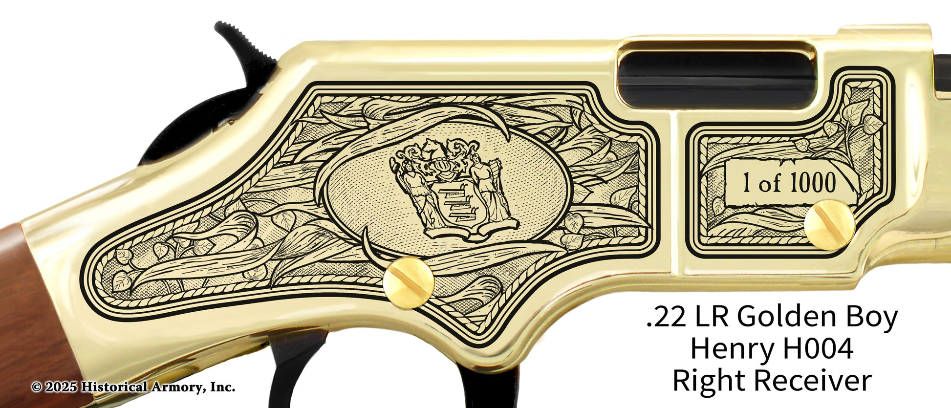 New Jersey Agricultural Heritage Engraved Henry Golden Boy Rifle