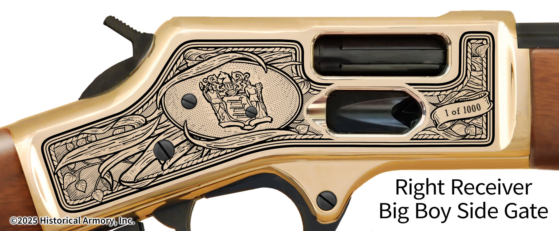 New Jersey State Agricultural Heritage Engraved Rifle