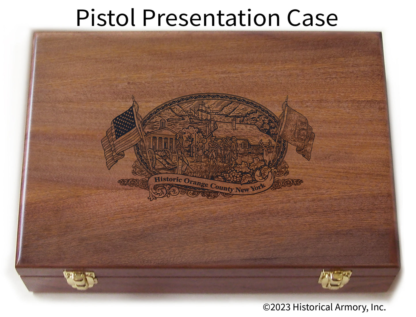 Orange County New York Engraved .45 Auto Ruger 1911 Presentation Case