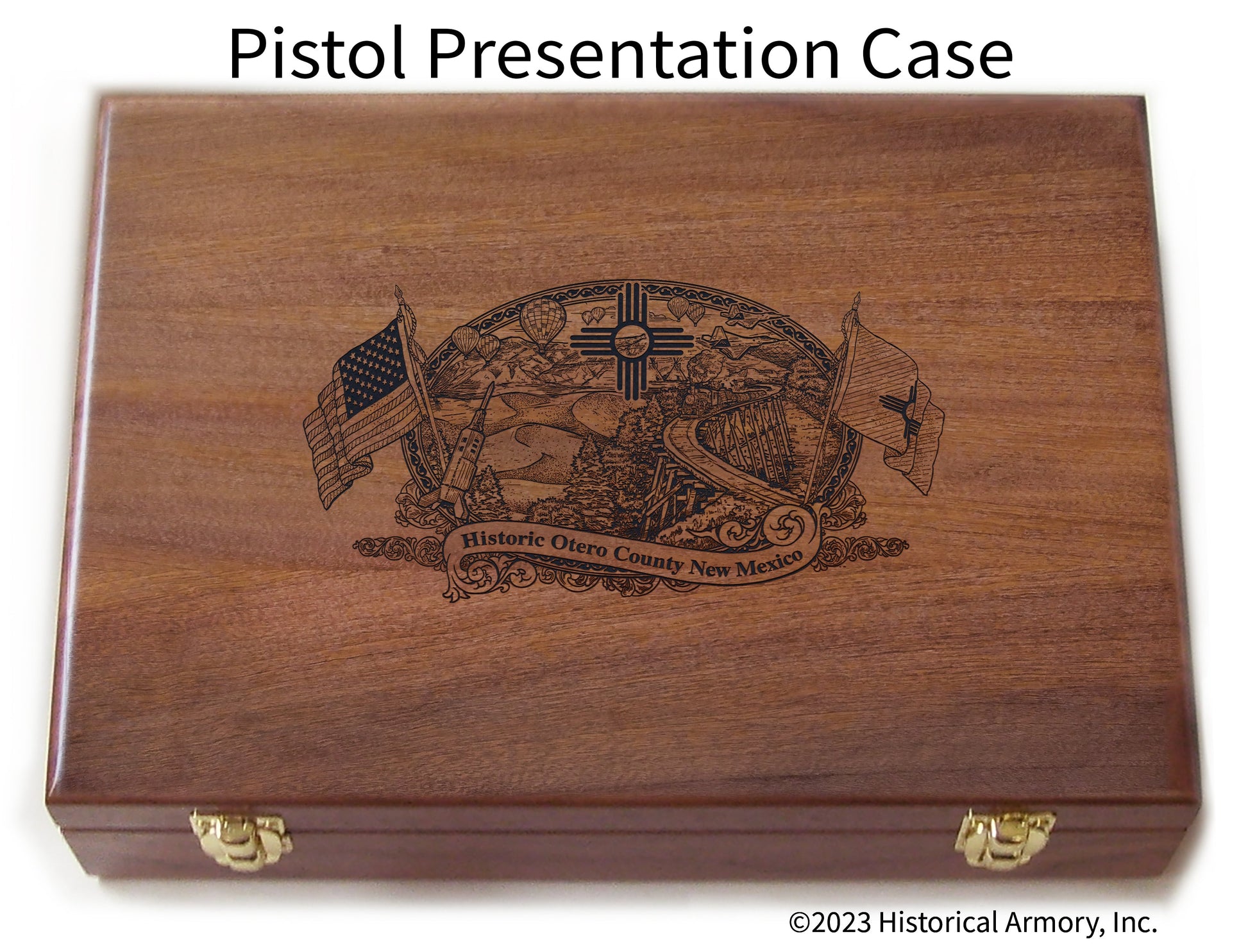 Otero County New Mexico Engraved .45 Auto Ruger 1911 Presentation Case
