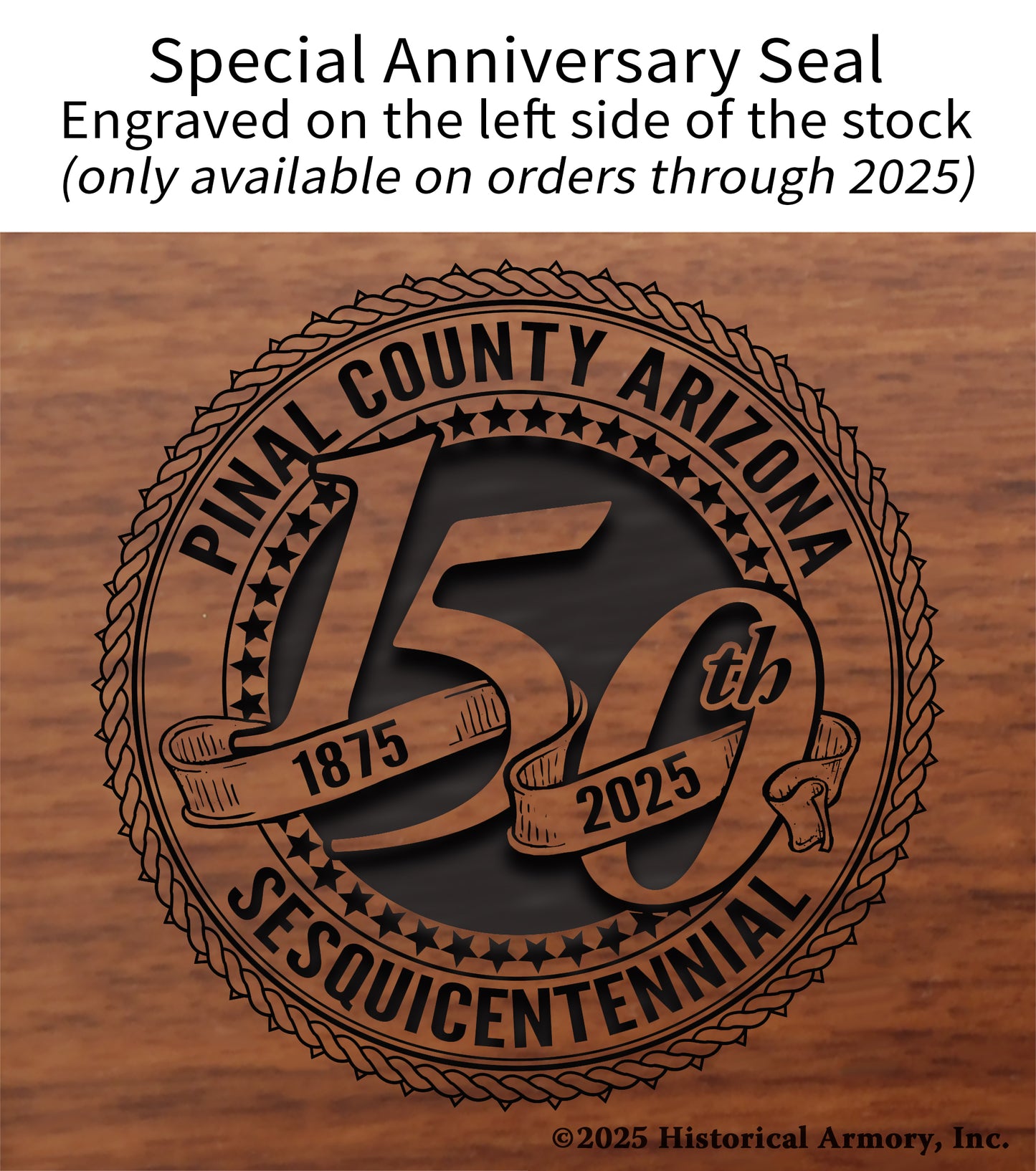 Pinal County Arizona Engraved Rifle