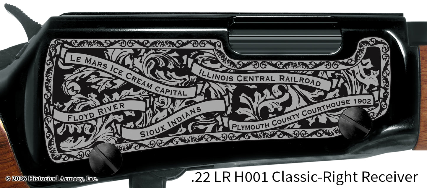 Plymouth County Iowa Engraved Henry Rifle