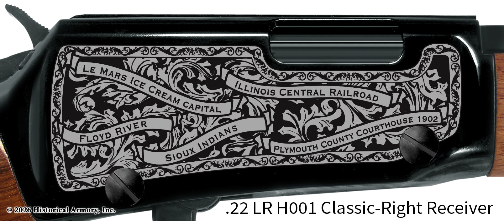 Plymouth County Iowa Engraved Henry Rifle