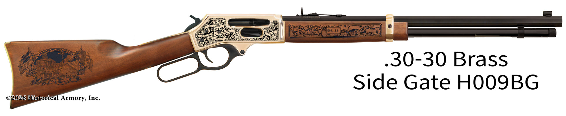 Plymouth County Iowa Engraved Henry Rifle