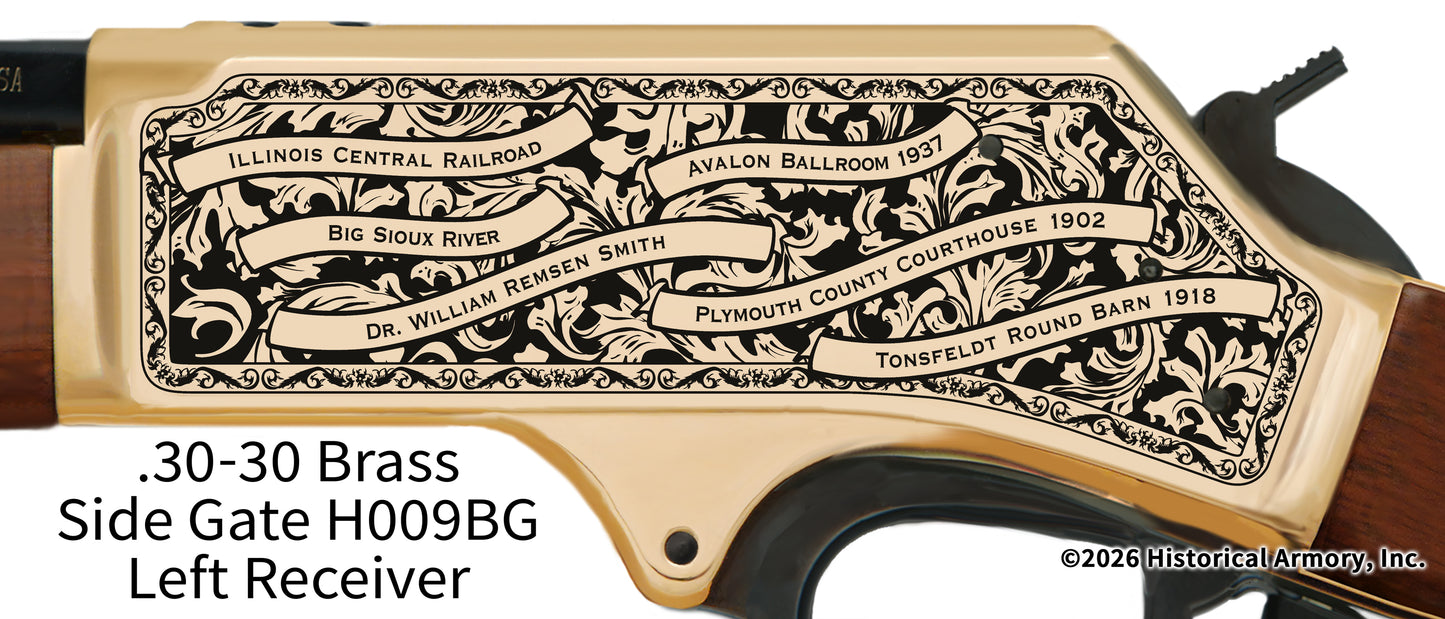 Plymouth County Iowa Engraved Henry Rifle