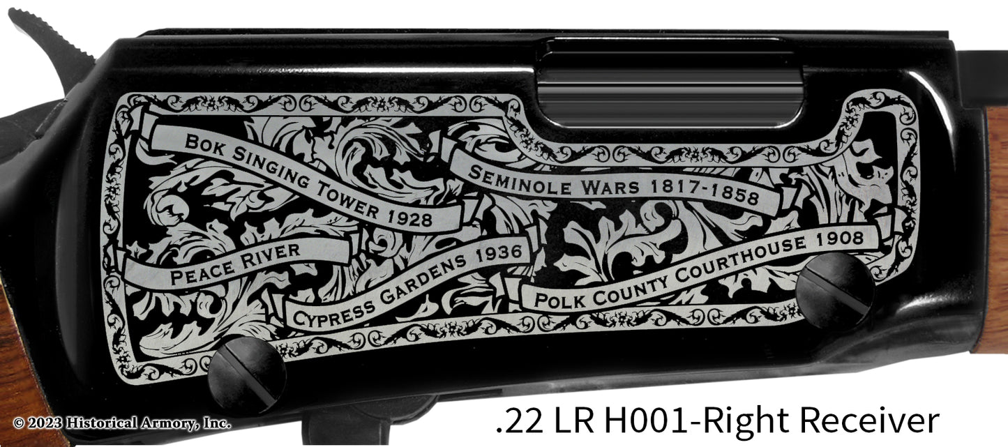 Polk County Florida Engraved Rifle