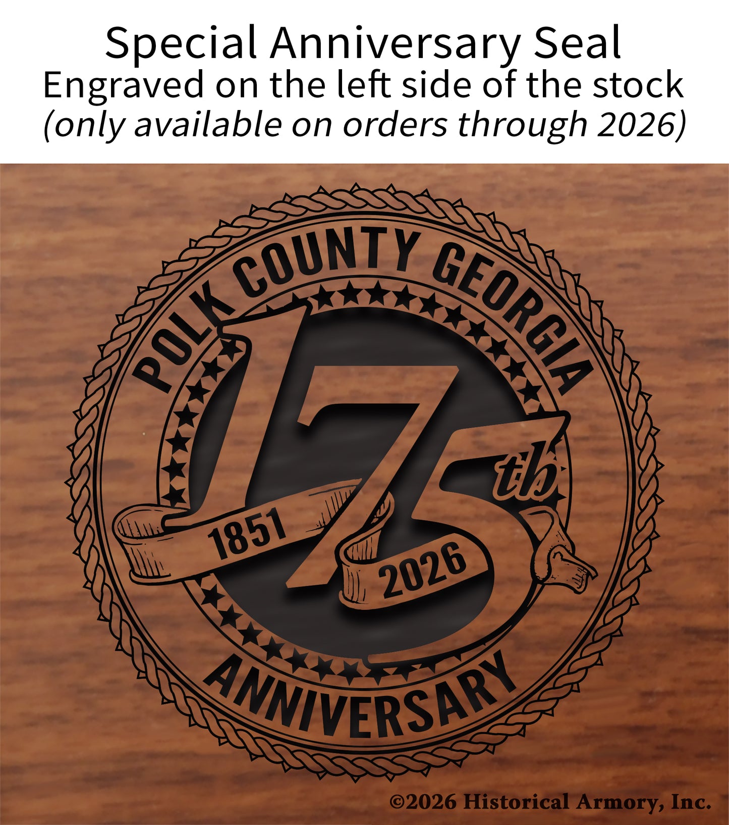 Polk County Georgia Engraved Rifle