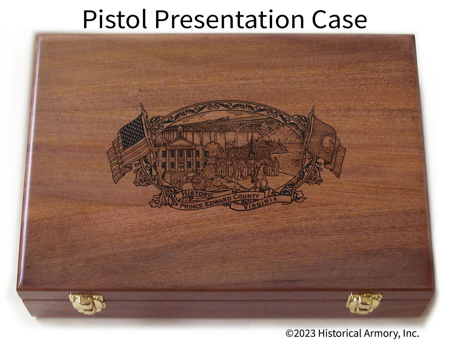 Prince Edward County Virginia Engraved .45 Auto Ruger 1911 Presentation Case