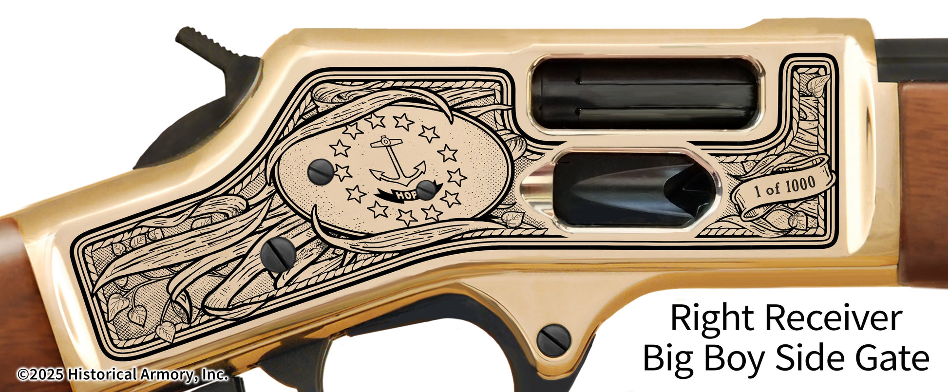 Rhode Island State Agricultural Heritage Engraved Rifle